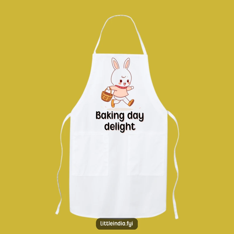 Funny Cheerful Character Skipping Apron: Cook with a Smile and This Design!