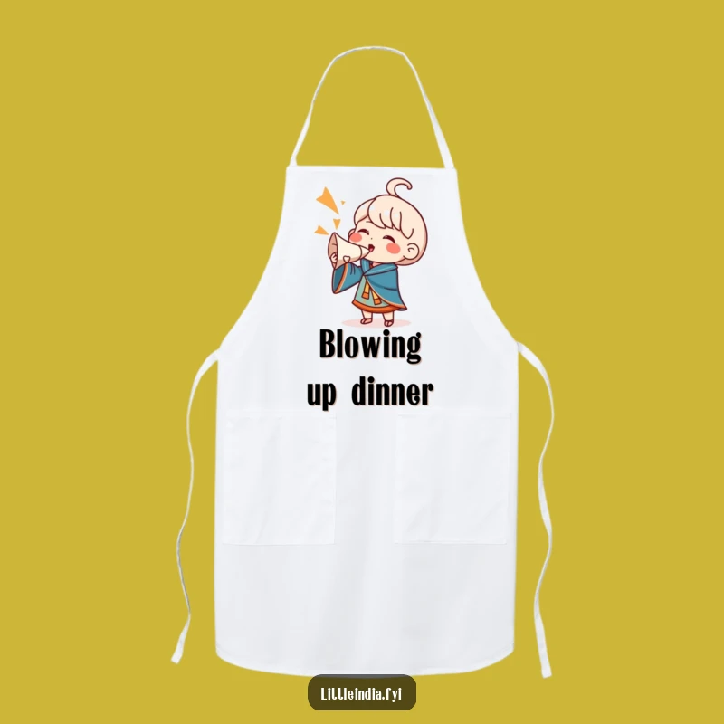 Funny Conch Shell Cheering Character Apron: Rally the Kitchen