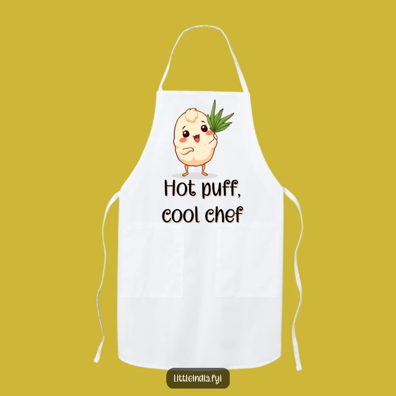 Funny Curry Puff Apron: Beach Chef Fun, Perfect Funny Gift for Kitchen Vacations!