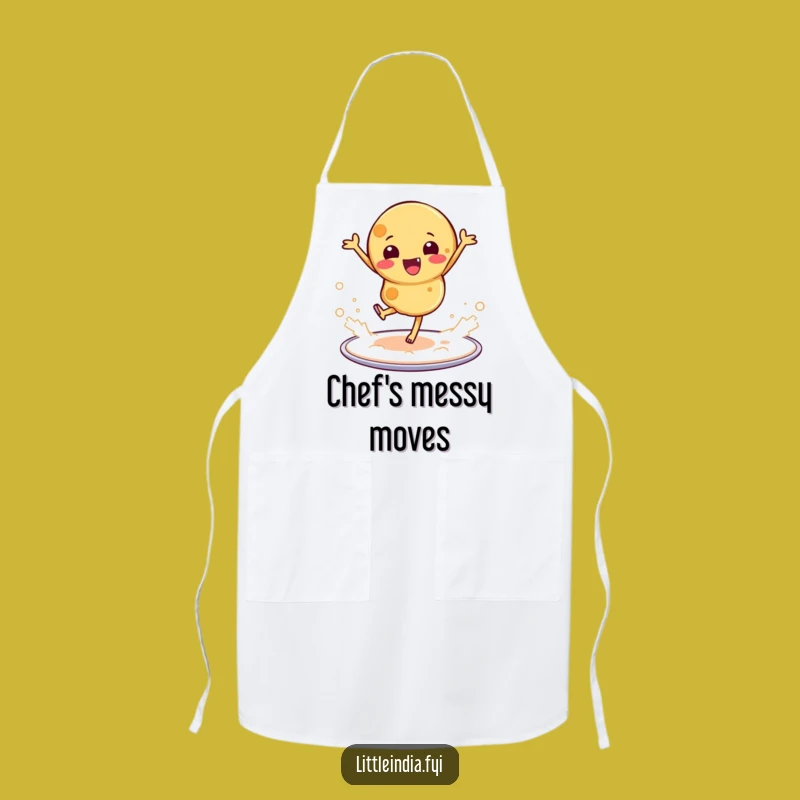 Funny Dancing Roti Apron: Cook with Fun and Indian Flair