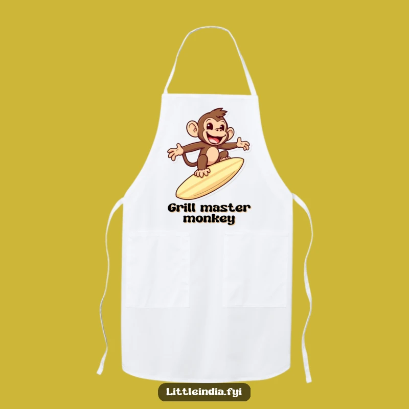 Funny Monkey Roti Apron: Kitchen Adventure Wear, Perfect Cooking Gift
