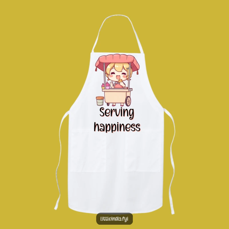 Funny Street Vendor Apron: Cook with Generous Happy Vibes
