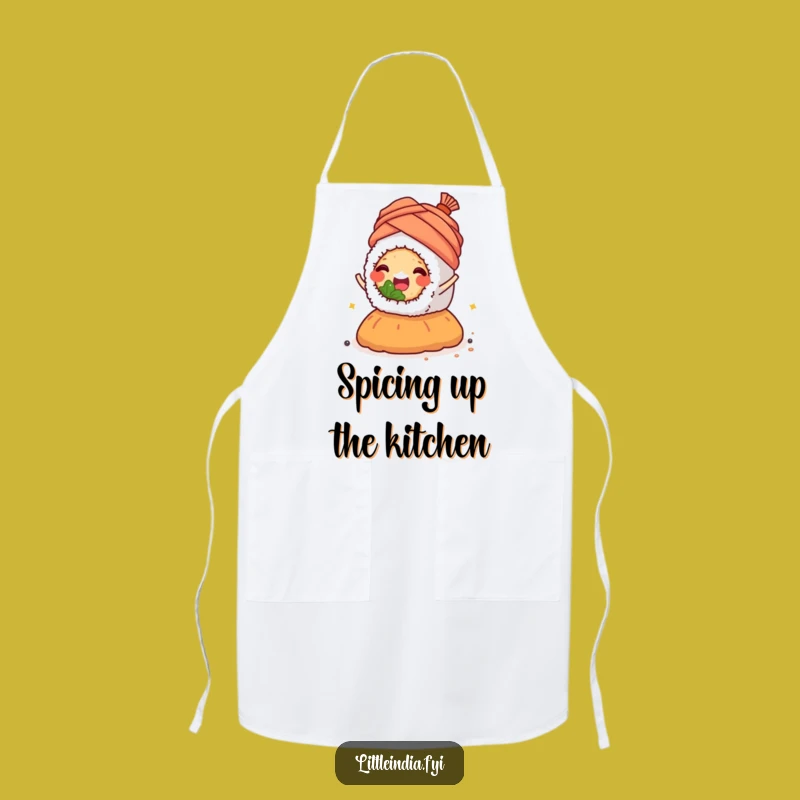Funny Sushi Turban Apron: Chef's Hilarious Spice Kitchen Gift
