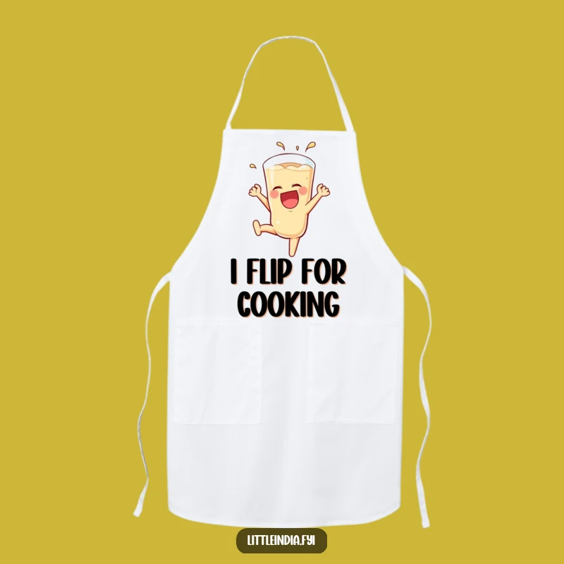 Funny Teh Tarik Apron: Chef's Laughing Glass Somersault Kitchen Wear - Practical Funny Gift!