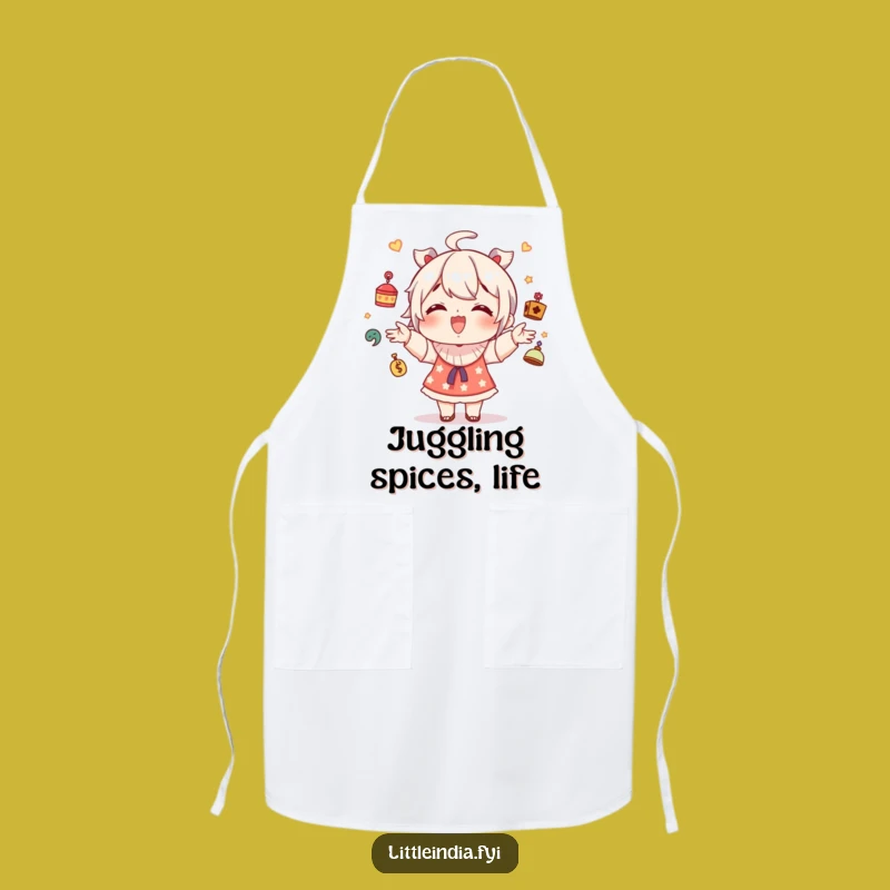 Funny Giggling Character Juggler Apron - Cook with a Smile