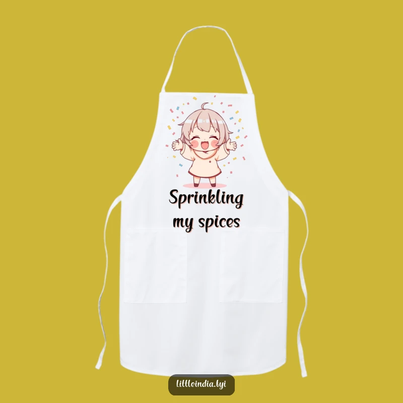 Funny Confetti Scattering Apron: Cook Up Fun and Festivity!