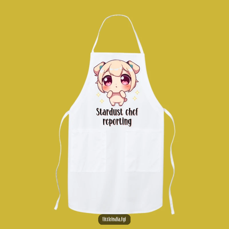 Funny Wide-Eyed Wonder Apron: Hilarious Kitchen Wear for Dazzled Cooks
