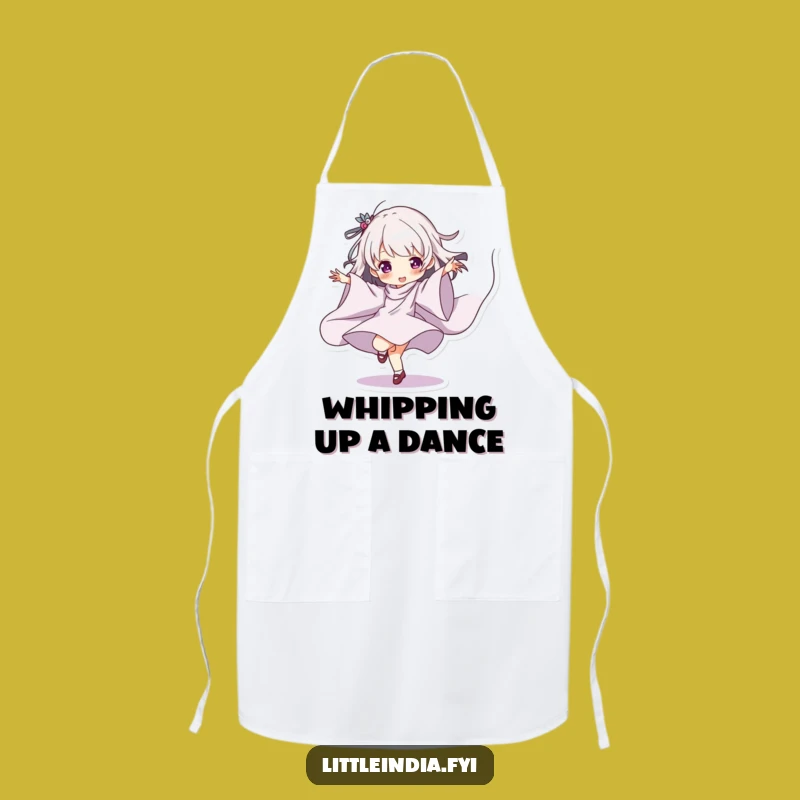 Funny Dancing Character Apron: Hilarious Kitchen Wear for Artistic Cooks