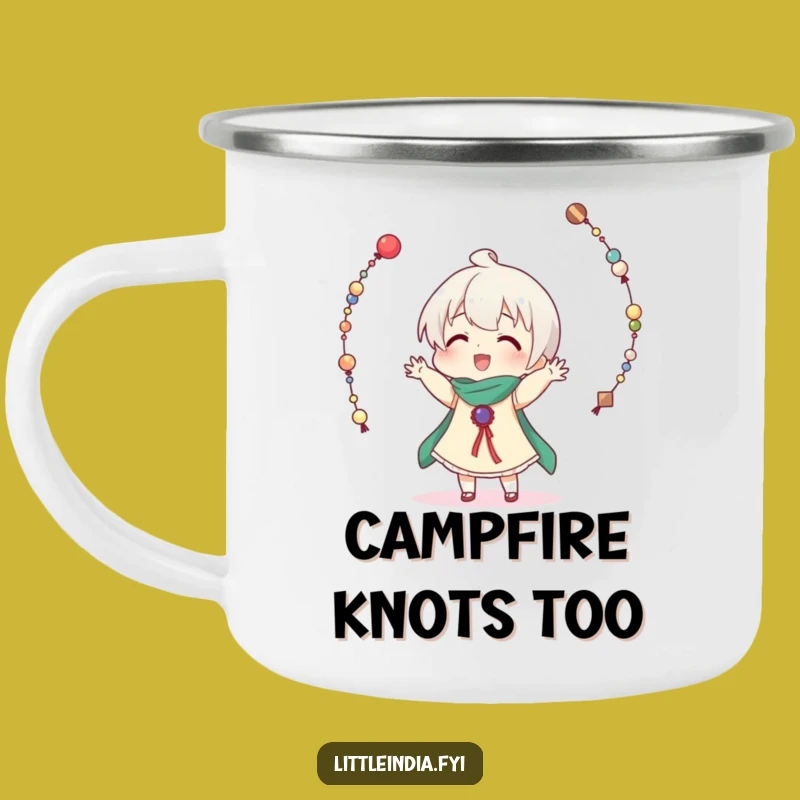 Funny Bead Juggling Camping Mug: Adventure with Hilarious Style!