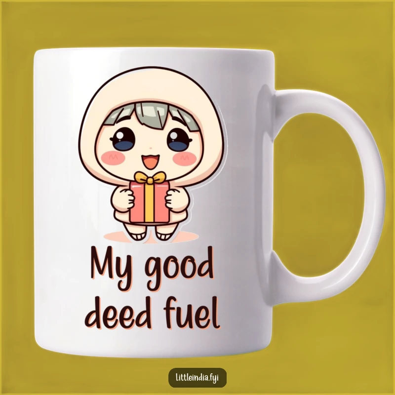 Funny Cheerful Gifter Mug: Perfect Happy Character Gift for a Grateful Friend