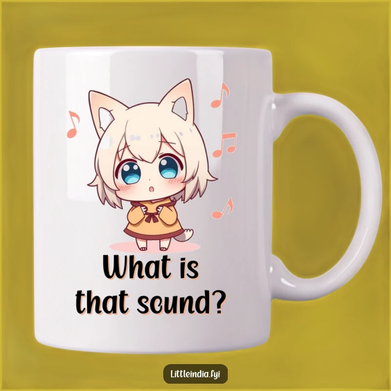 Funny Surprised Character Music Mug: Hear the Humor in Every Sip!
