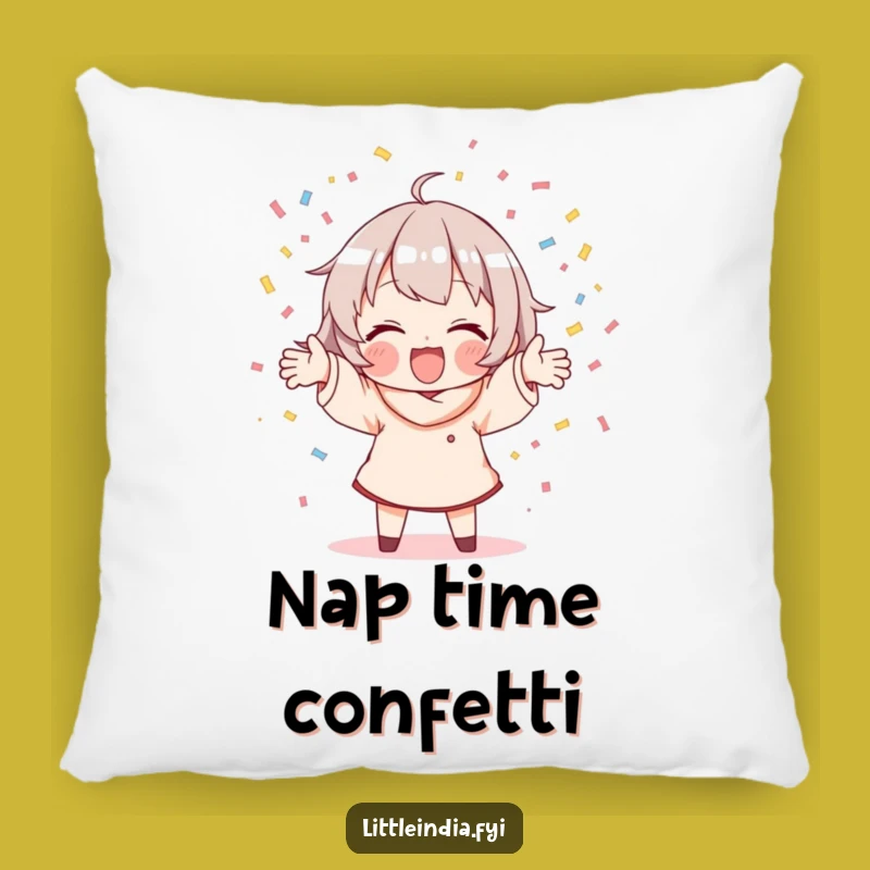 Funny Confetti Scattering Pillow: Cozy Comfort and Festive Cheer!