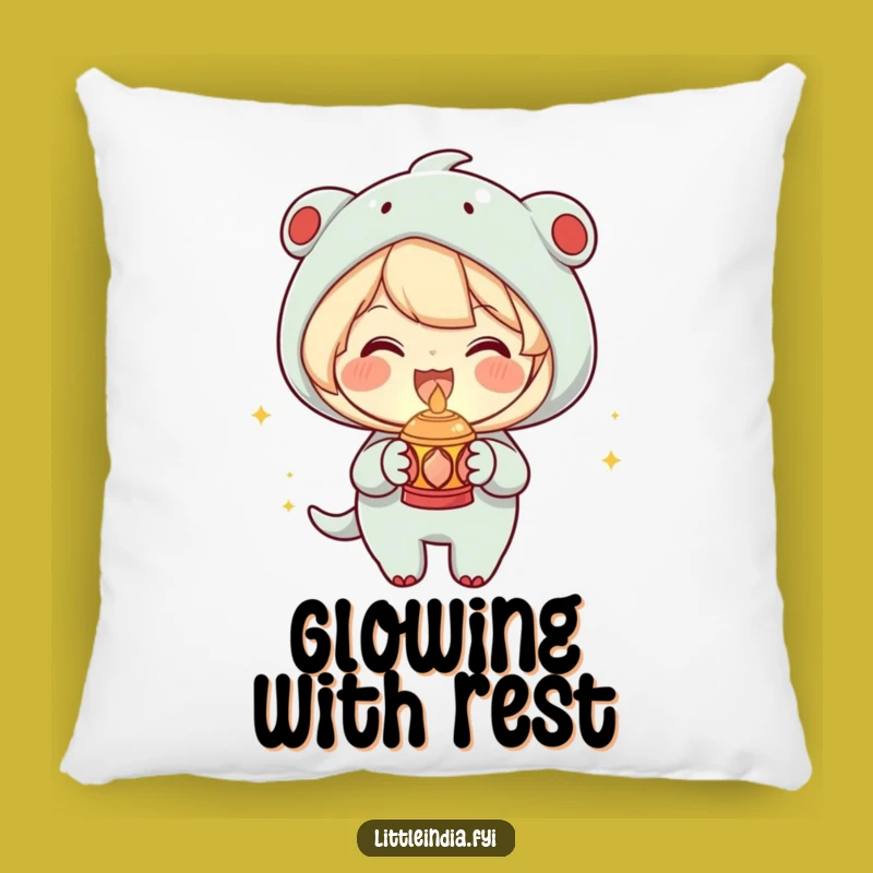 Funny Joyful Lamp Pillow: Cozy Glow, Warm Comfort - Perfect Funny Gift!