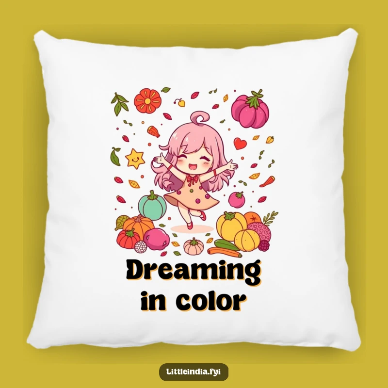 Funny Spice Dancer Pillow: Delighted Character's Cozy Comfort, Perfect Funny Gift