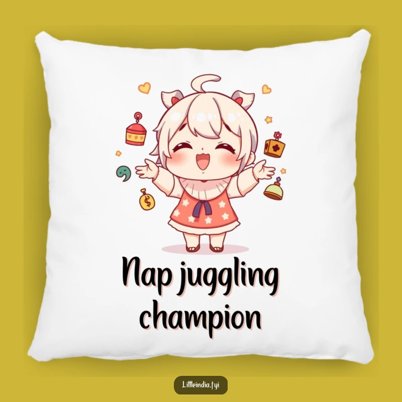 Soft Funny Giggling Character Juggler Pillow - Cozy & Humorous