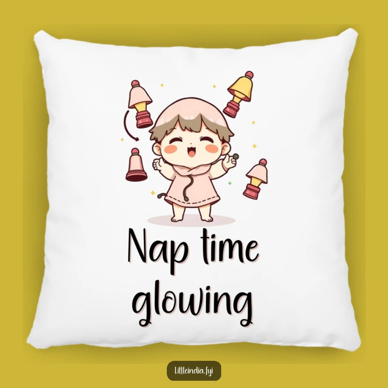 Funny Lamp Juggling Character Pillow - Comfy and Hilarious Home Decor!