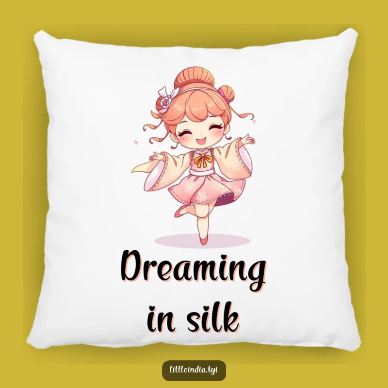 Soft Funny Delighted Character Silk Pillow - Cozy & Elegant Decor