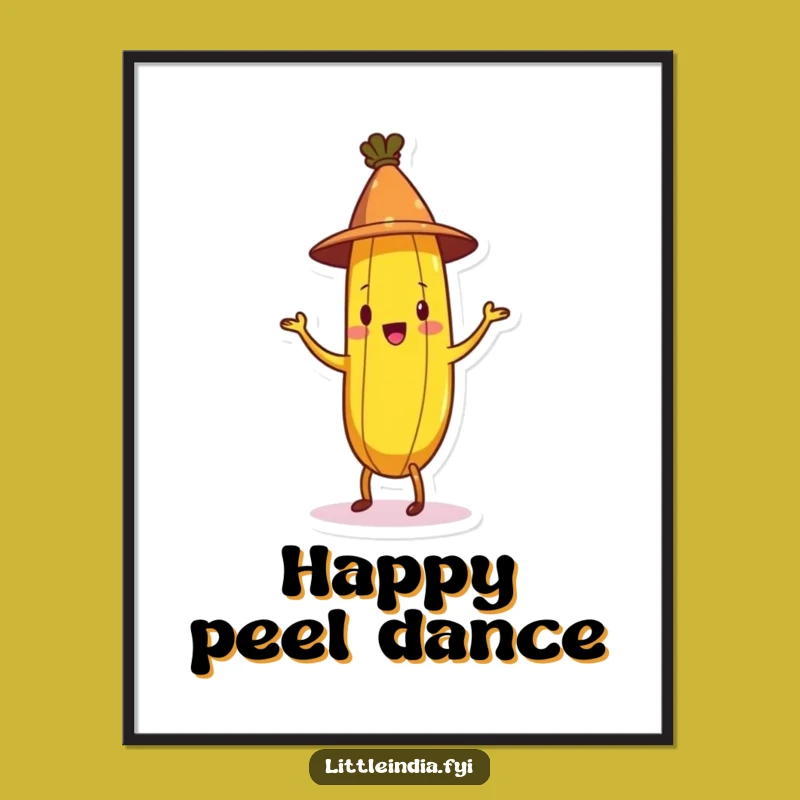 Funny Banana Jig Digital Art: Printable Dancing Banana - Instant Funny Gift!