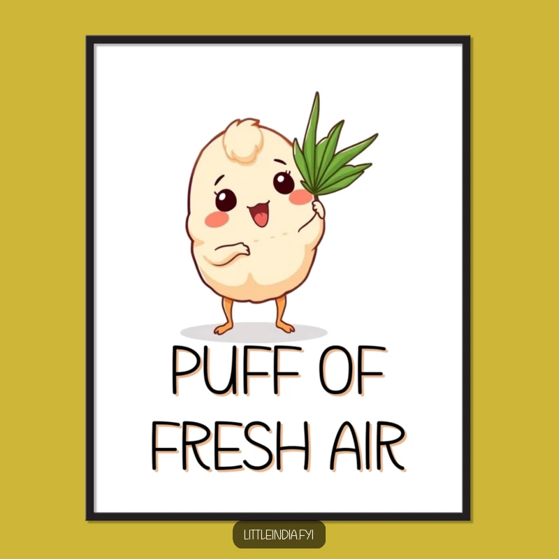 Funny Curry Puff Digital Art: Tropical Chill Download, Funniest Funny Gift Decor!