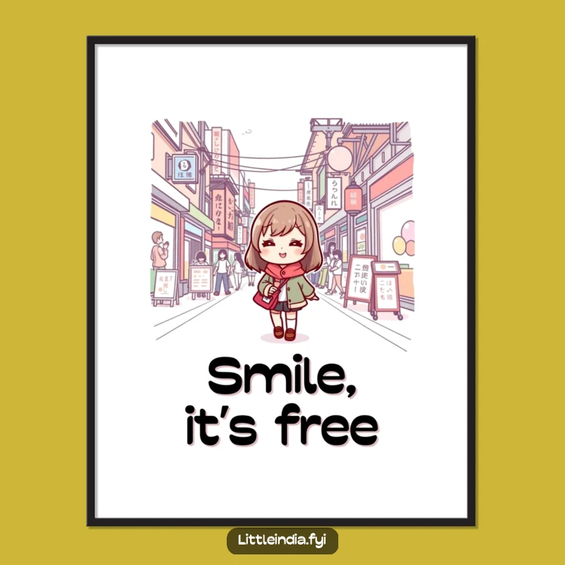 Funny Cute Character Street Navigation Digital Art - Instant Humorous Decor