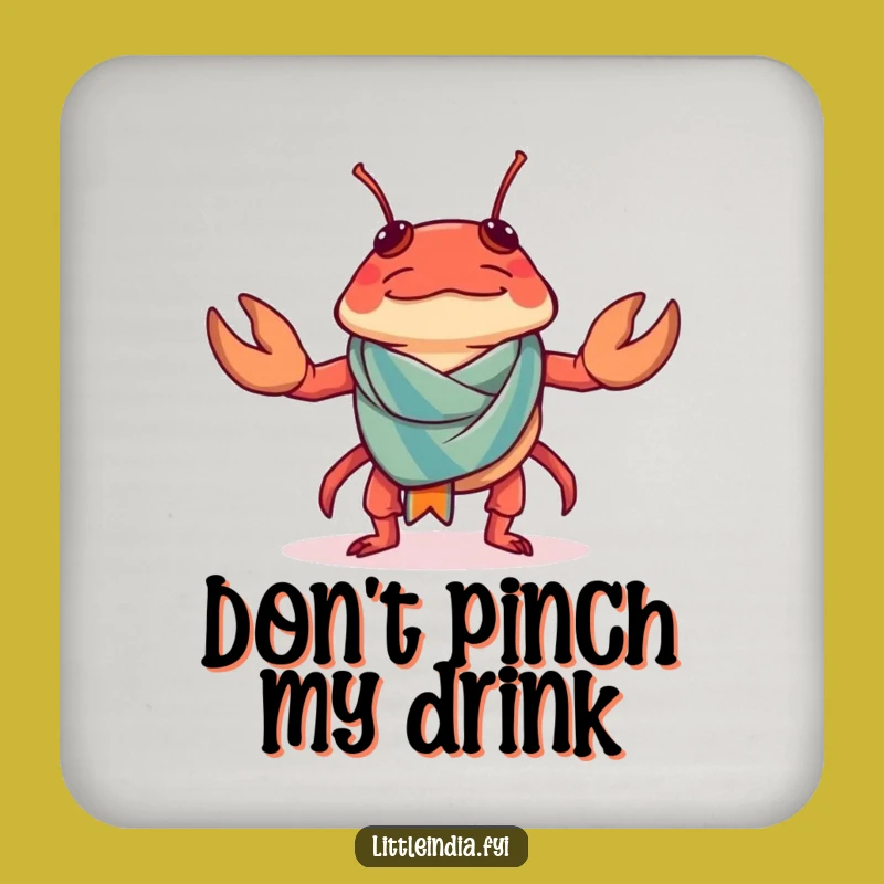 Funny Chilli Crab Coaster: Sarong Protection, Hilarious Funny Gift!