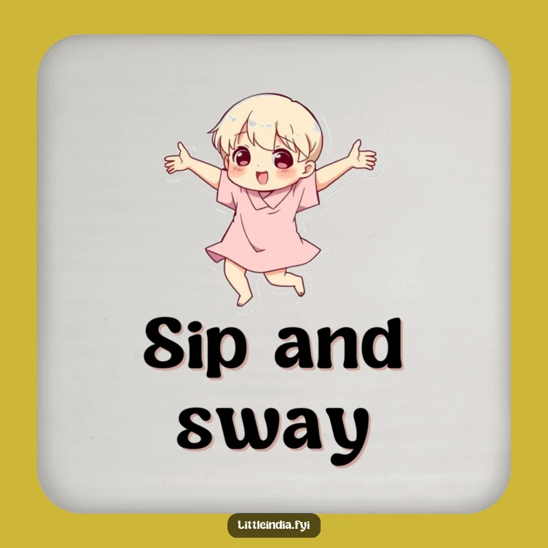 Funny Dancing Character Coaster - Expressive Drinks, Hilarious Protection for Tables