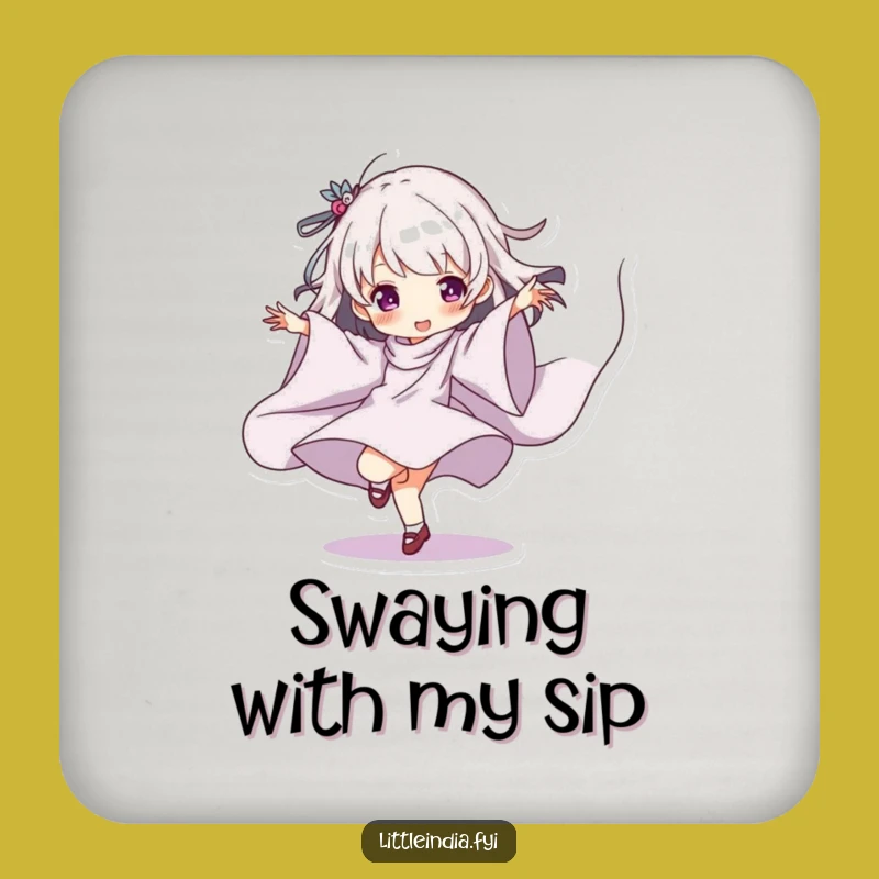 Funny Dancing Character Coaster: Hilarious Protection for Your Artistic Drinks