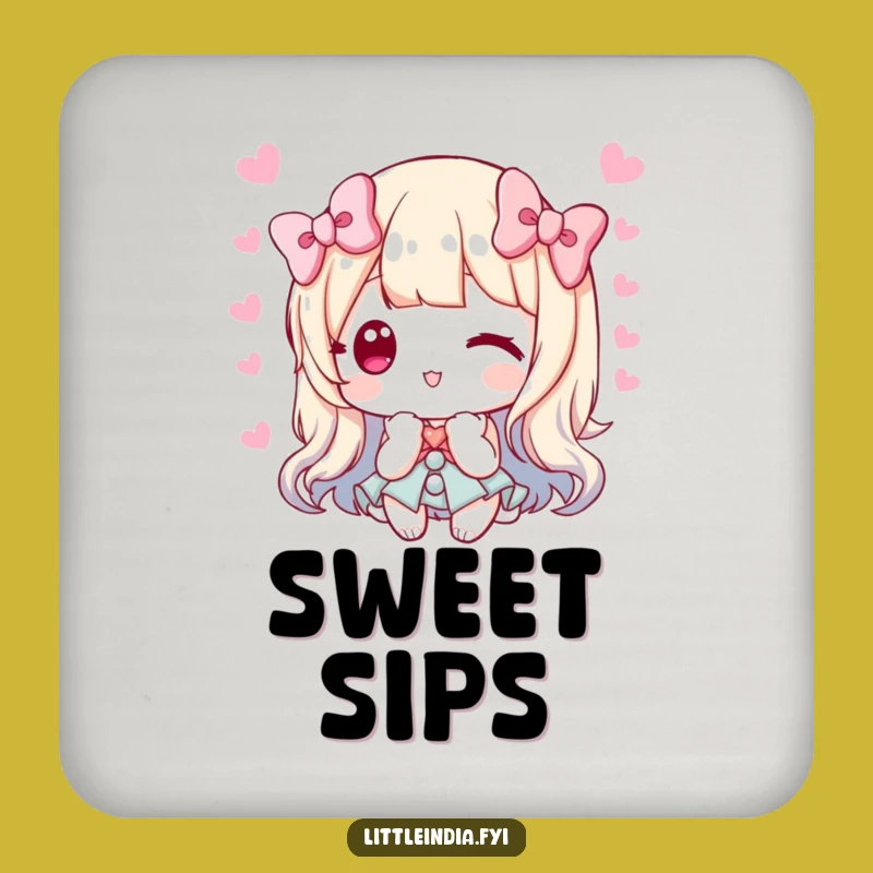 Funny Sweet Offering Coaster Set: Protect Surfaces With Charm
