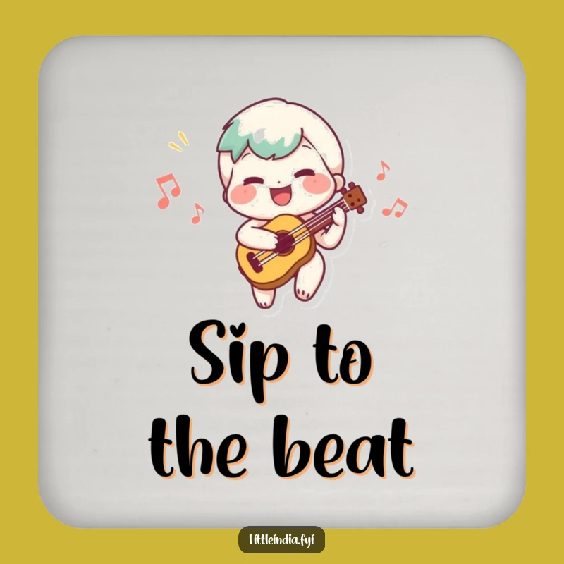 Funny Musical Character Coasters, Protect Surfaces with Sound
