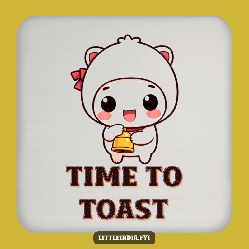 Funny Ringing Bell Coasters: Protect Surfaces with Happy Humor Gift