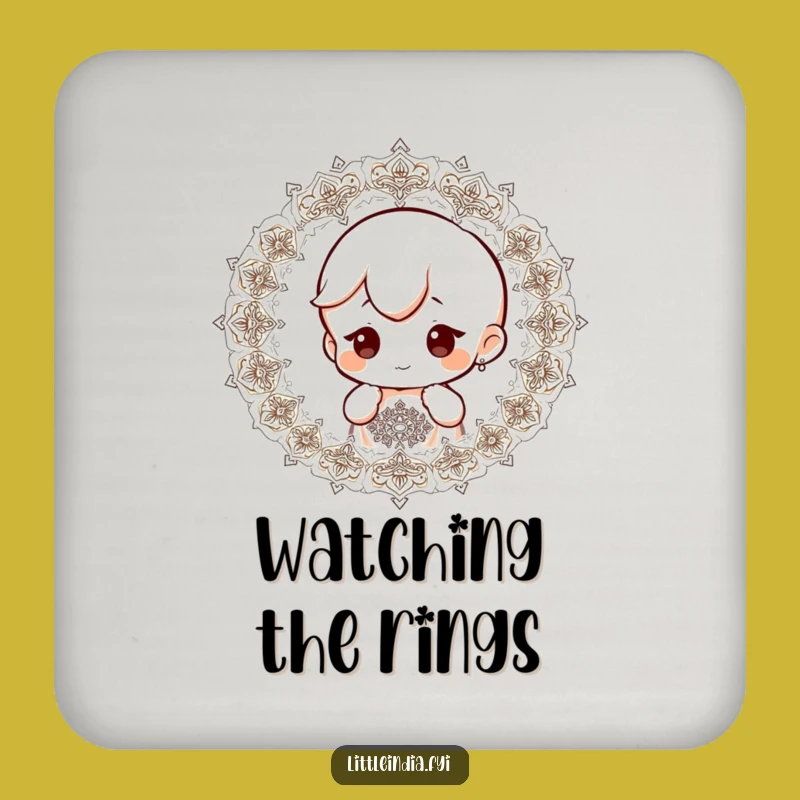 Funny Curious Character Coasters: Protect Surfaces with Intrigue!