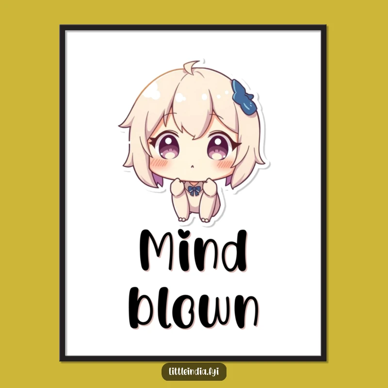 Funny Surprised Character Poster: Decorate With Shock And Humor