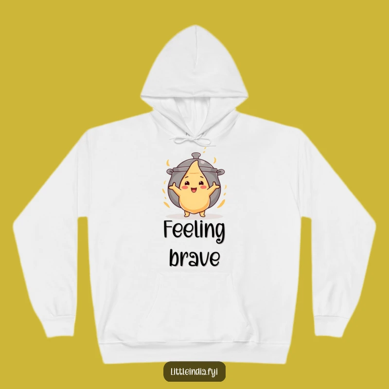 Funny Brave Samosa Hoodie: Cozy and Hilarious Indian Food Apparel