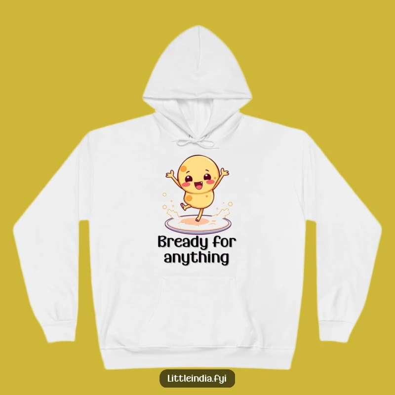 Funny Flour Cloud Roti Hoodie: Cozy Comfort with a Taste of India