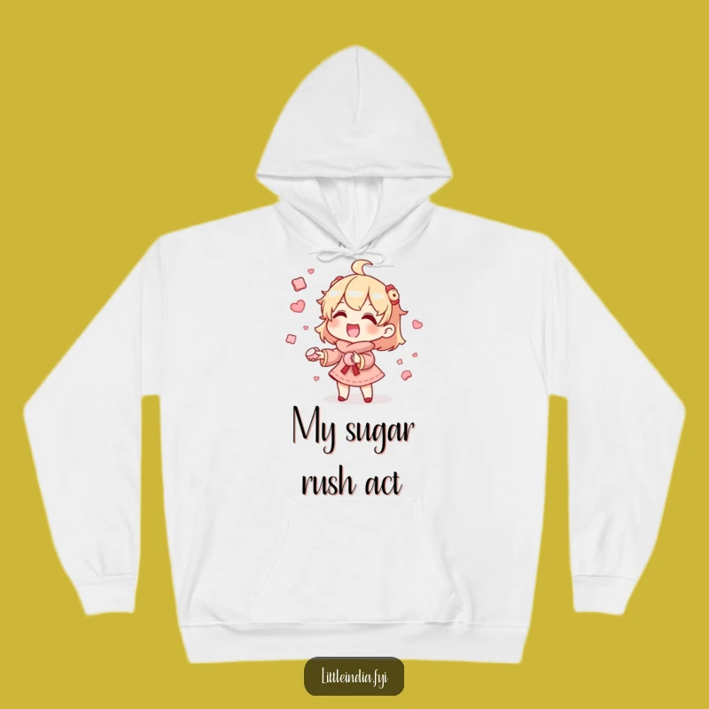 Funny Juggling Sweets Hoodie: Cozy Comfort with a Gleeful Character's Sweet Skills