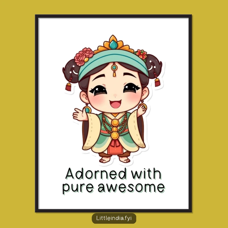 Funny Free Printable Wall Art: Elegant Jewelry Pose - Chic Downloadable Decor!