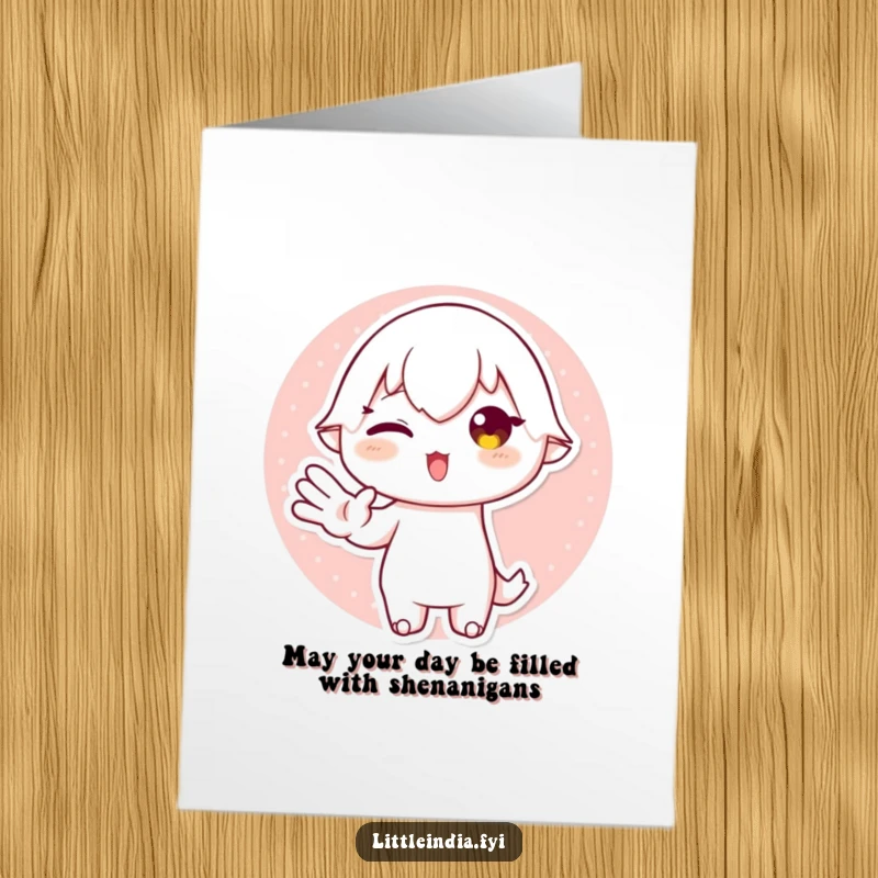 Funny Free Printable Birthday Card featuring a playful character making a sassy hand gesture, perfect for a laugh.