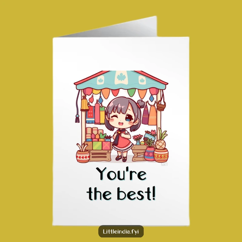 Free Printable Congrats Card: Market Decorator, Colorful Success, Downloadable Gift