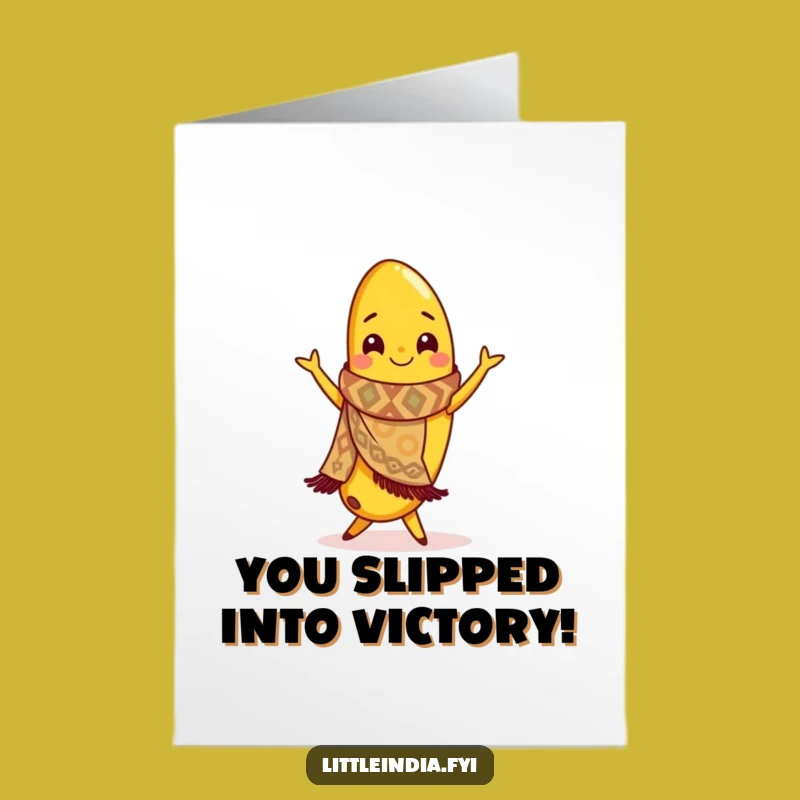 Free Printable Congrats Card: Banana's Flamenco Triumph, Hilarious Downloadable