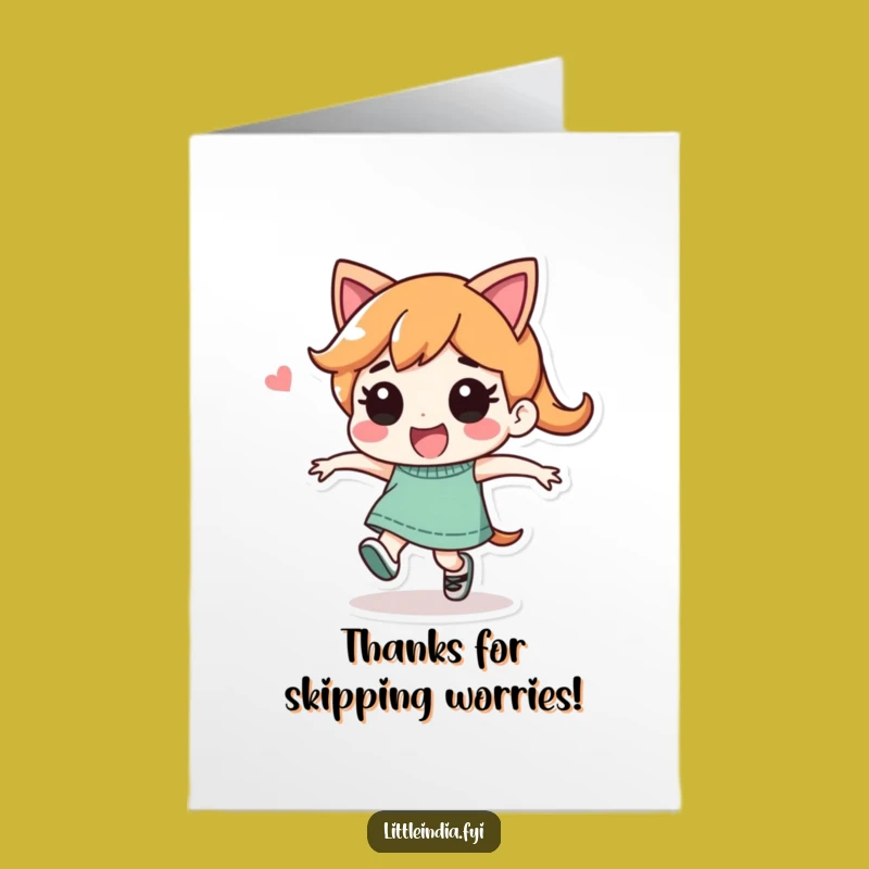 Free Printable Thank You Card: Energetic Skier, Playful Joy, Downloadable Gratitude