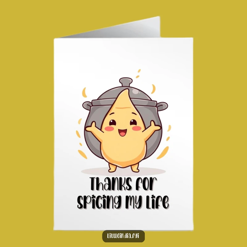 Free Printable Thank You Card: Samosa's Bravery, Funny Downloadable Appreciation Gift