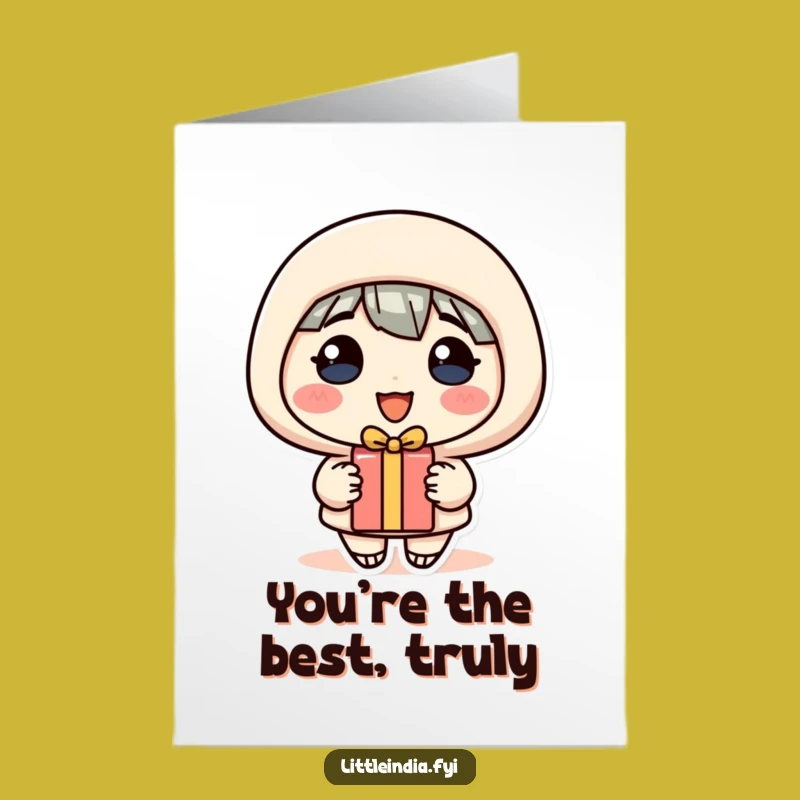 Free Printable Thank You Card: Cheerful Gifter Funny Downloadable Greeting for Gratitude