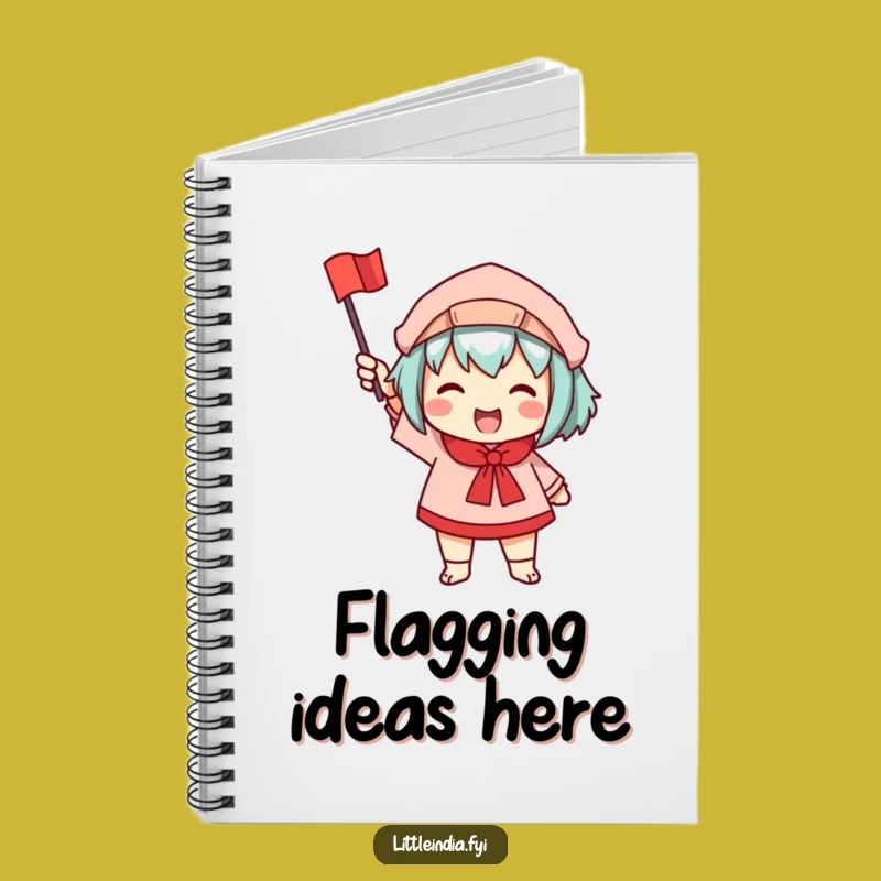 Funny Waving Flag Notebook: Jot Down Your Joyful Thoughts!