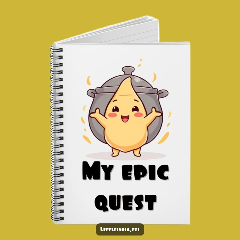 Funny Brave Samosa Notebook: Jot Down Ideas with Spice and Wit