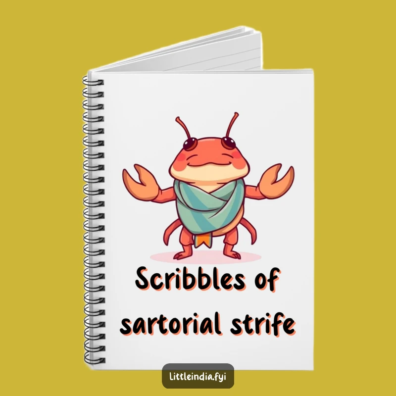 Funny Chilli Crab Notebook: Sarong Style Journal, Perfect Funny Gift for Notes!