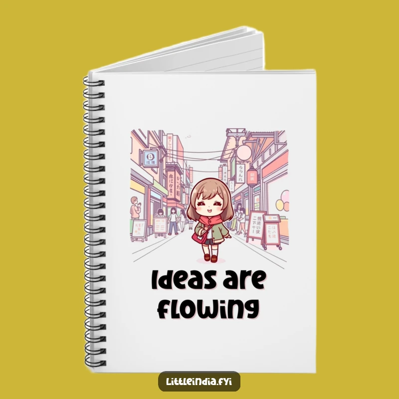 Funny Cute Character Street Journal Notebook - Creative Writing & Humor