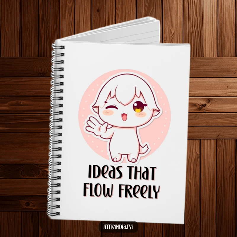Funny Notebook cover showing a playful character making a distinct and graceful hand gesture, ideal for journaling, sketching, and witty notes.