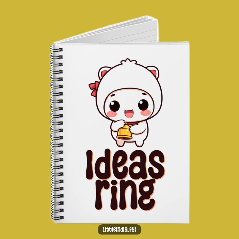 Funny Ringing Bell Notebook: Jot Down Happy Thoughts Gift
