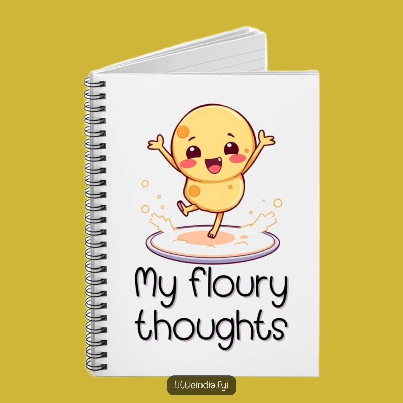 Funny Dancing Roti Notebook: Jot Down Ideas with Indian Flair