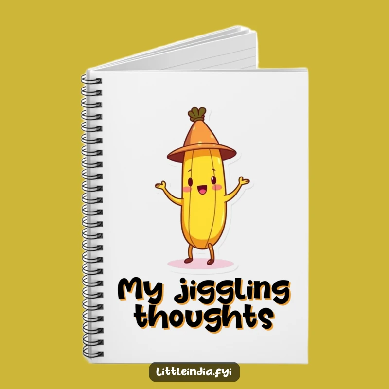 Funny Banana Jig Notebook: Journal with Conical Hat Banana Cover - Creative Funny Gift!